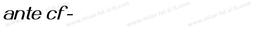 ante cf字体转换